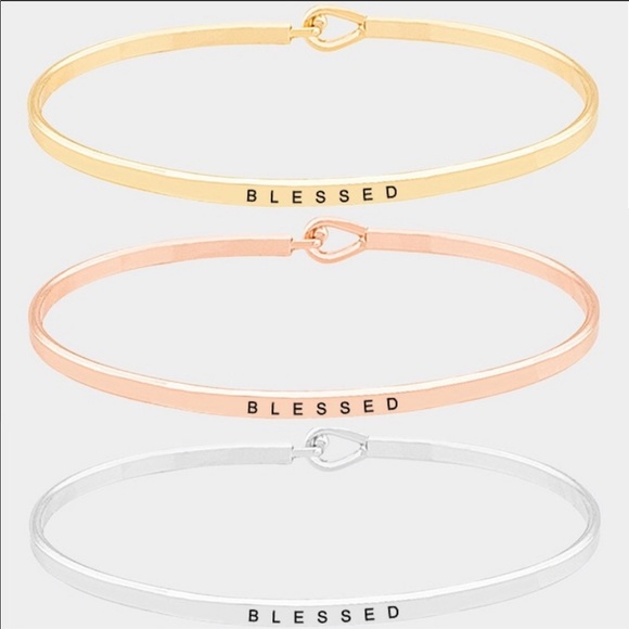 Bracelets bangles thin dainty Inspirational -Gold - Picture 4 of 8